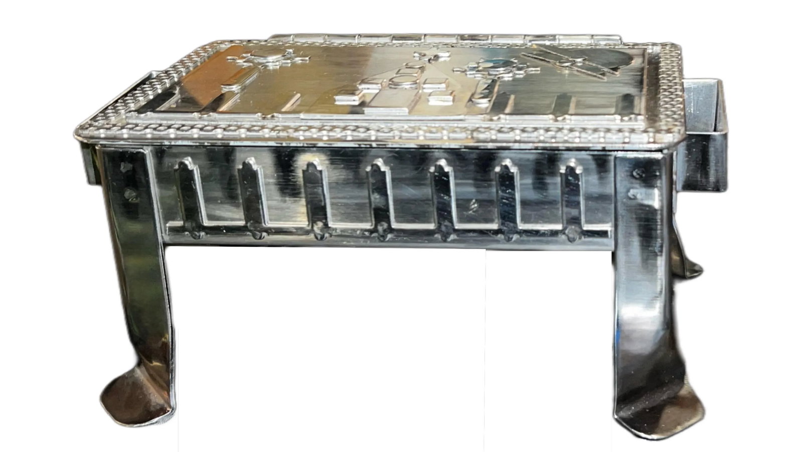 Signed Stanley Szwarc Modernist Industrial Stainless Steel Metalwork Jewelry & Trinket Box, 2009 - 4
