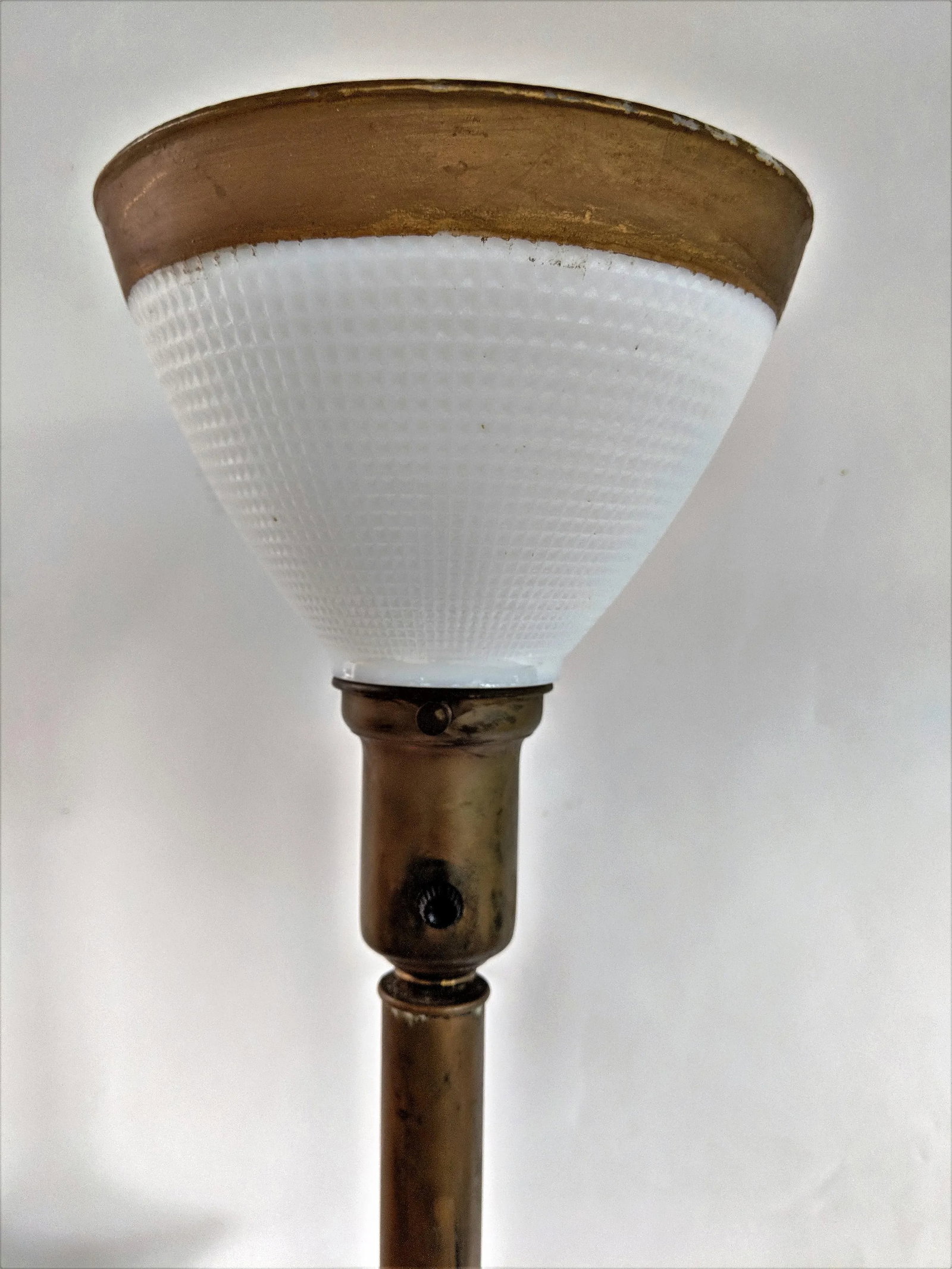 Mongolian Knights Italian Frosted Glass Lamp with 24k Gold - 12