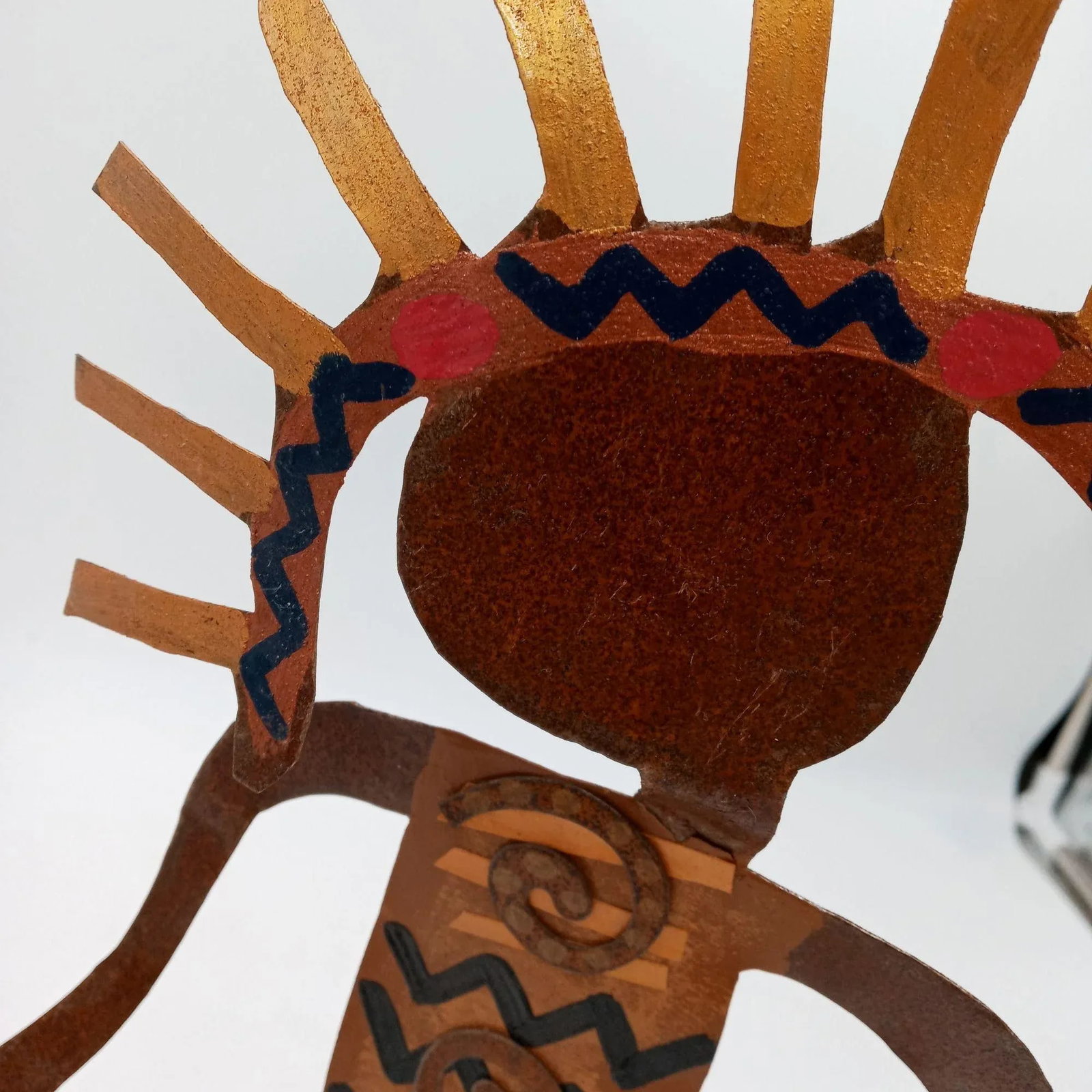 Abstract Metal Family Sculpture Ooak Vintage Bill Finks Brutalist Primitive Home Decor - 11