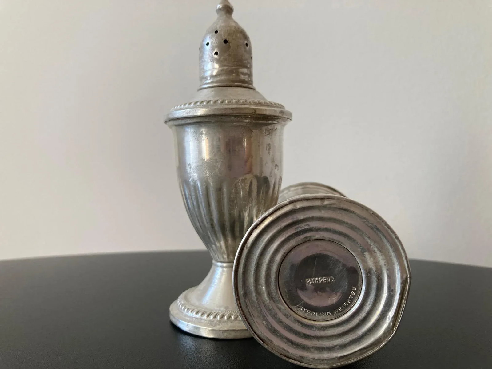 Duchin Sterling Silver Salt & Pepper Shakers With Rope Design, Pair - 11