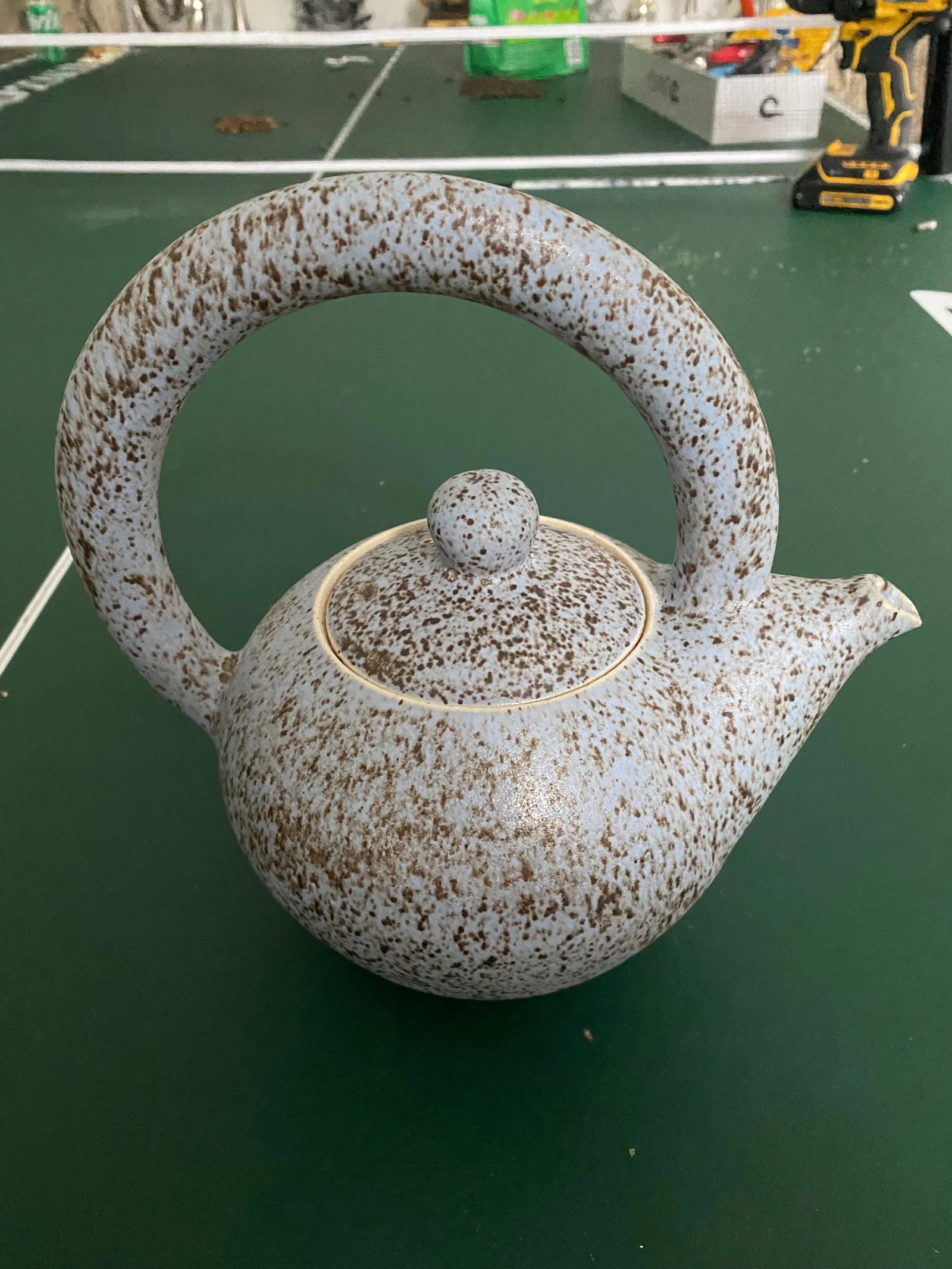 1980s Asian Pottery Tea Pot - 3