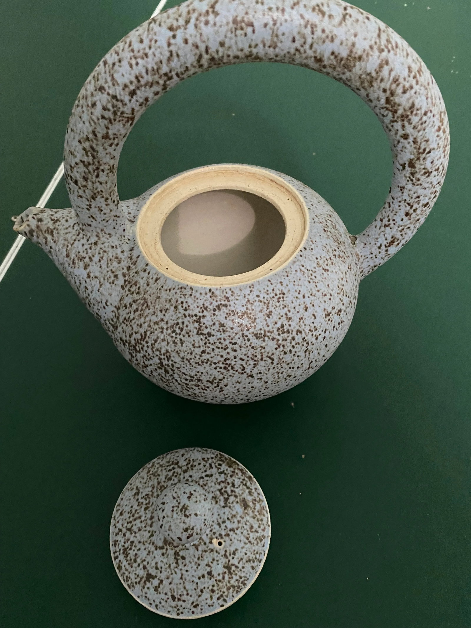1980s Asian Pottery Tea Pot - 8
