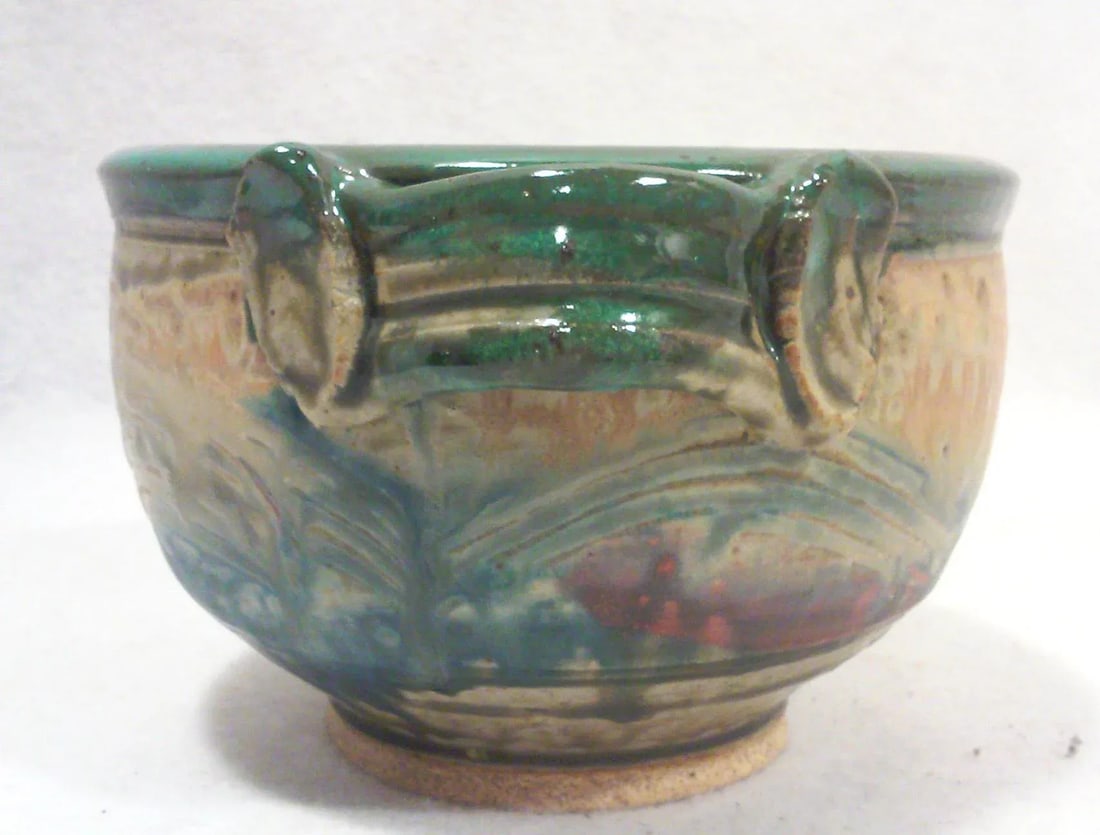 Hand Thrown Ceramic Decorative Bowl - 4
