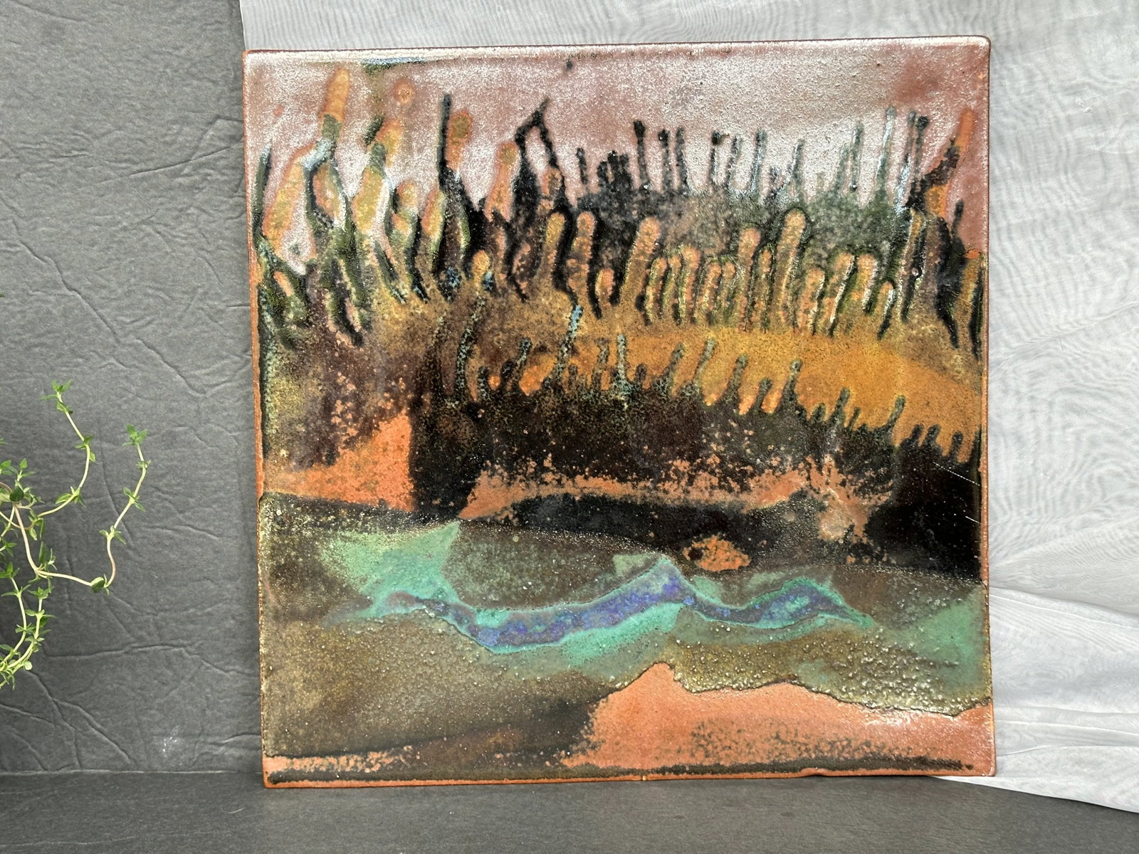 One of a Kind Art Tile for Wall Decor - 11
