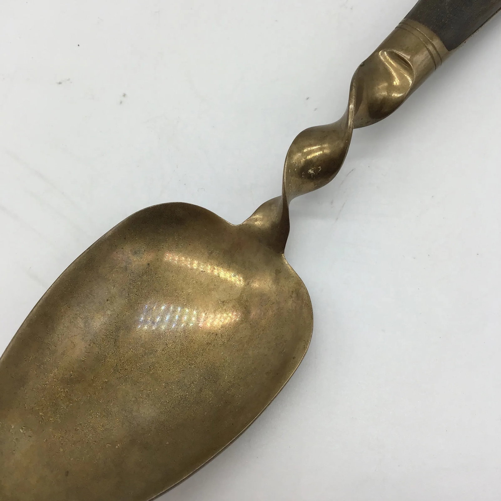 Brass Buddha & Wood Vintage Siam Salad Spoon and Fork Serving Set- 2 Pieces - 4