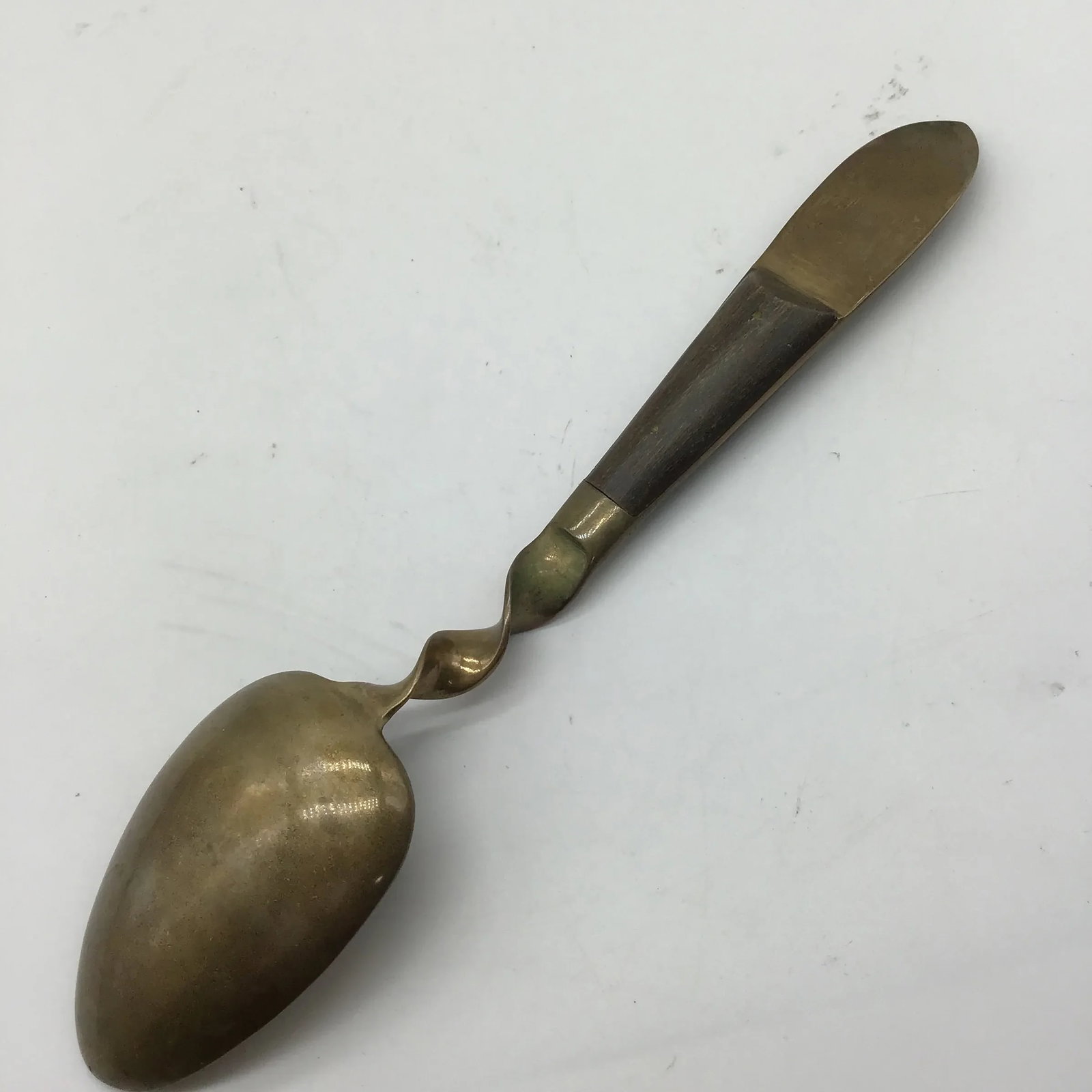Brass Buddha & Wood Vintage Siam Salad Spoon and Fork Serving Set- 2 Pieces - 5