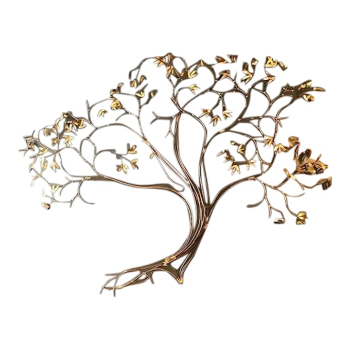 Late 20th Century Original Signed C. Jere Brutalist Tree Wall Sculpture (1 of 2)