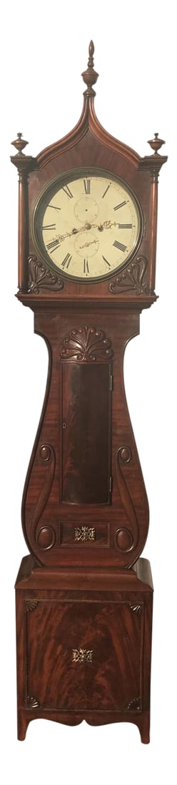 Scottish Mahogany Tall Case Clock: 19th Century Scottish Mahogany Tall Case Clock Condition: Condition Notes: Excellent - Minor wear consistent with age and history Creator: Brand: Tomlinson Materials & Techniques: Mahogany