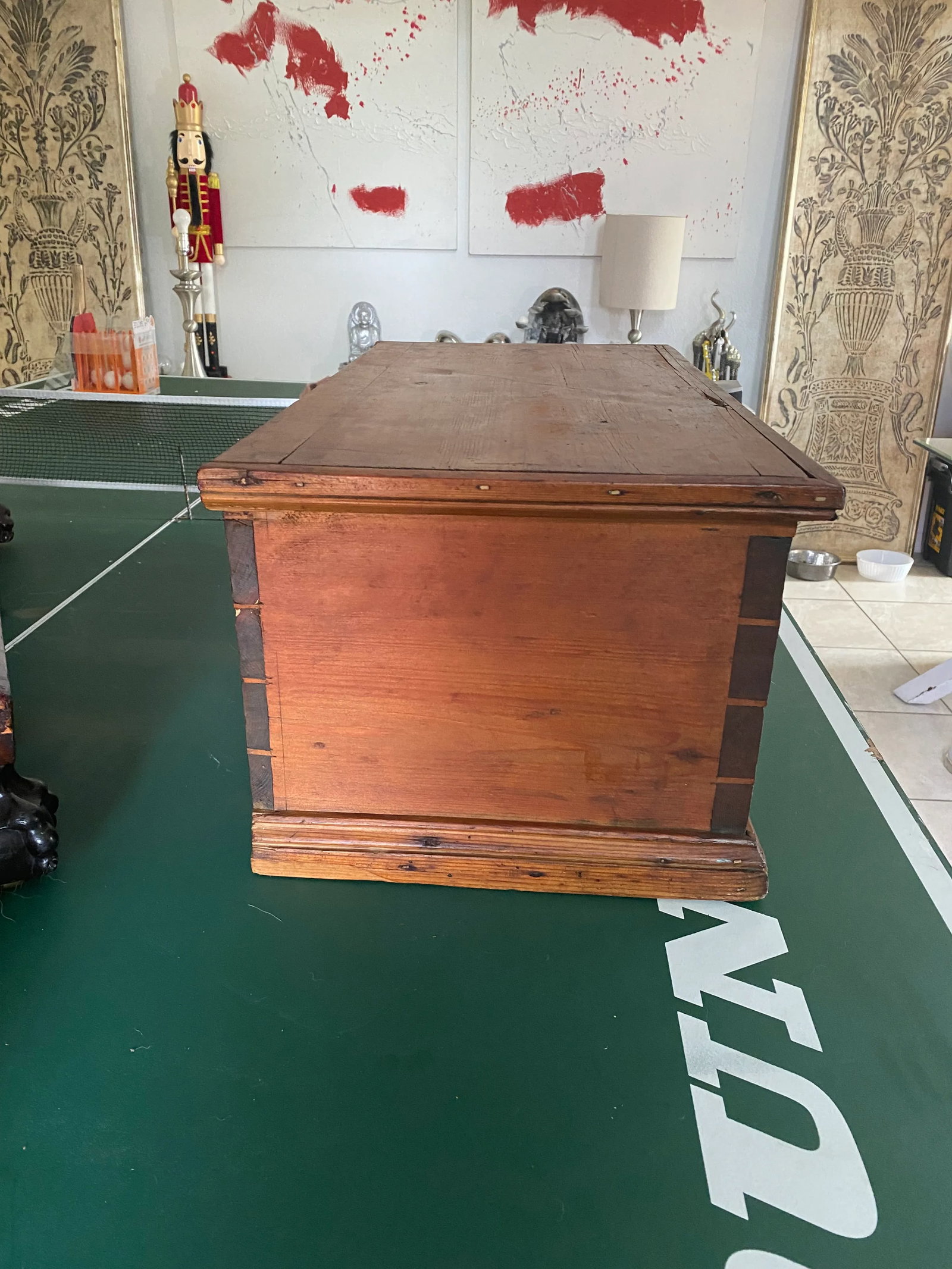 Late 19th Century Large Antique Pine Box - 7