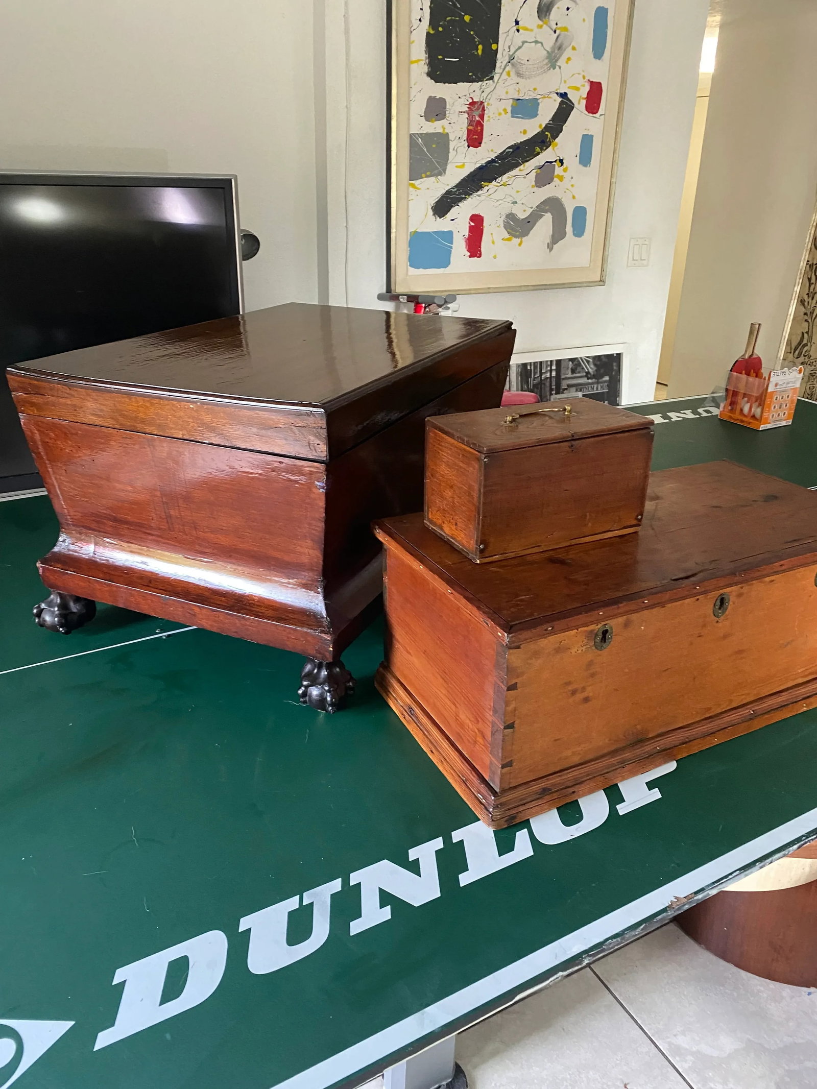 Late 19th Century Large Antique Pine Box - 9