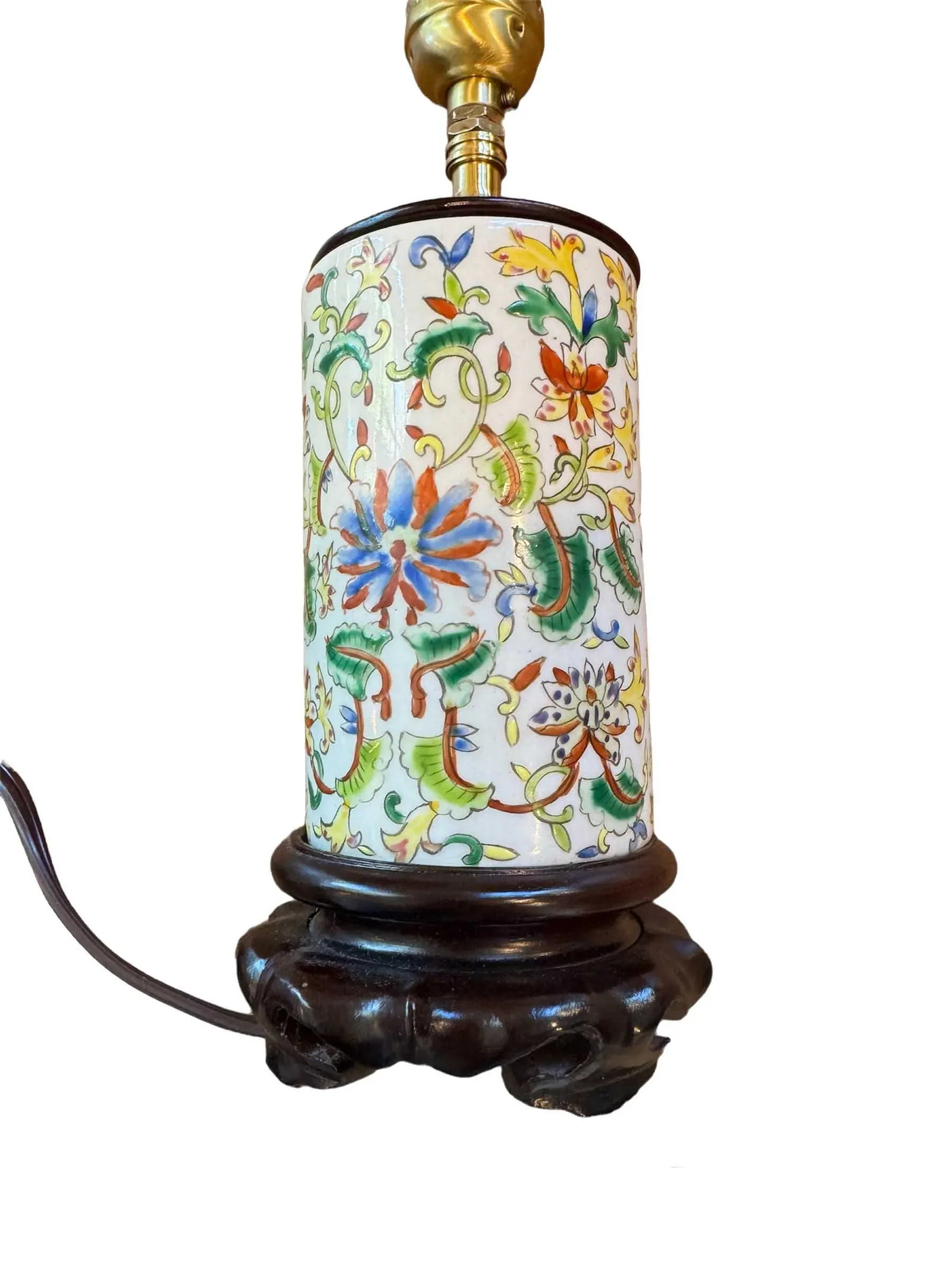 Hand-Painted Antique Chinese Vase Lamp With a Storied Provenance! - 4