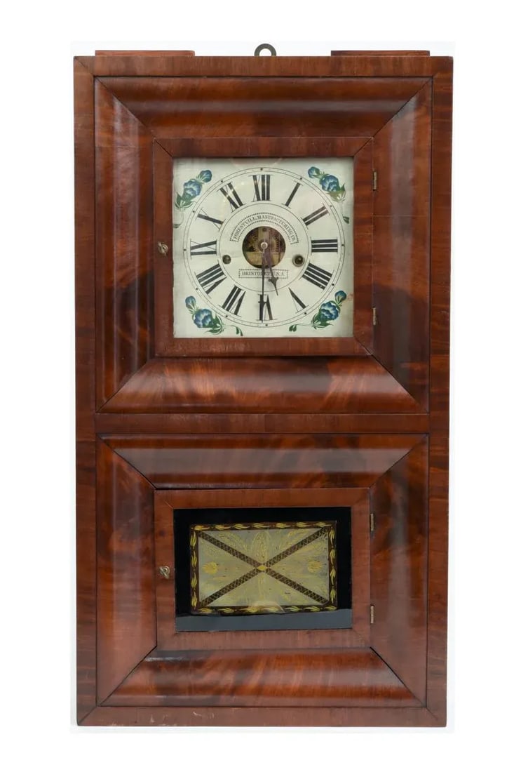 Early 19th Century American Bristol Walnut Case Wall Clock - 11