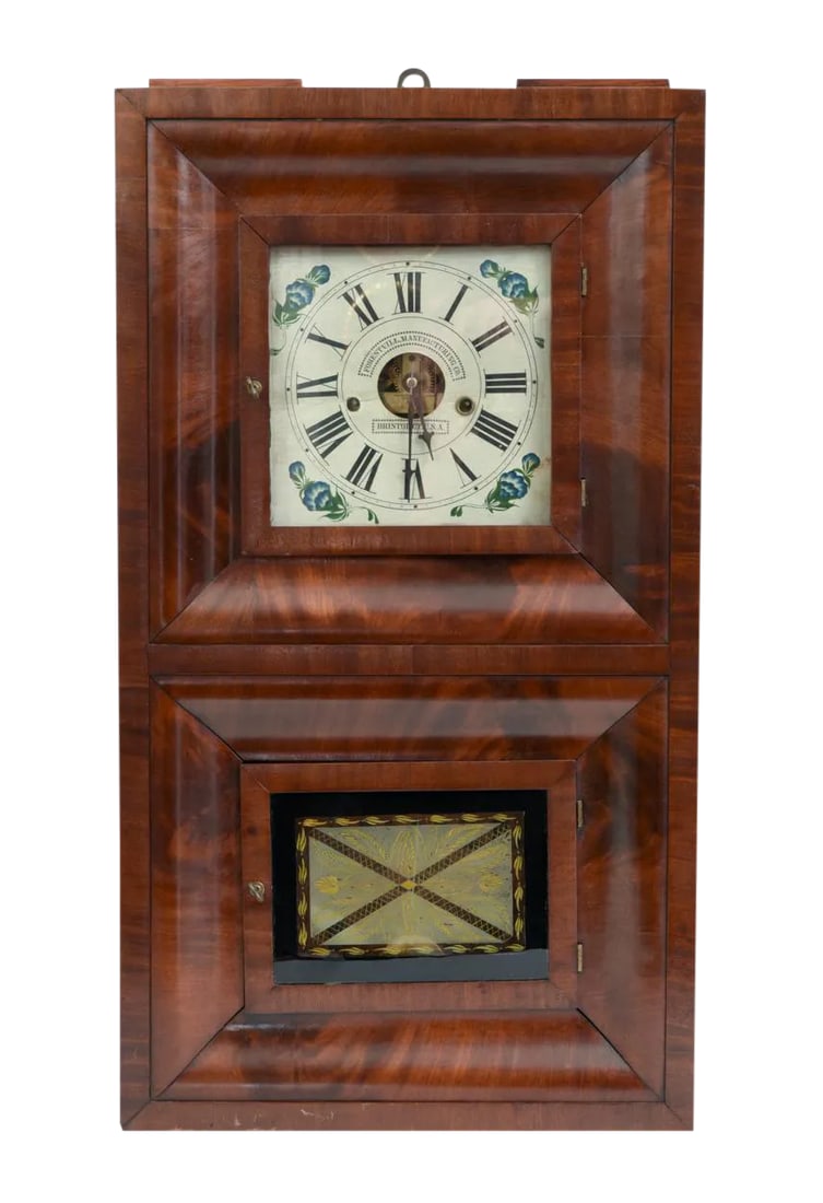 Early 19th Century American Bristol Walnut Case Wall Clock (1 of 11)