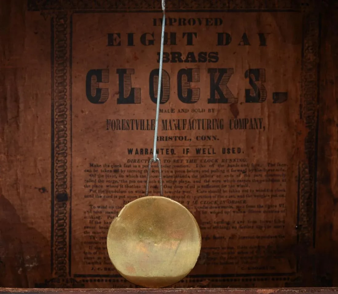 Early 19th Century American Bristol Walnut Case Wall Clock - 6