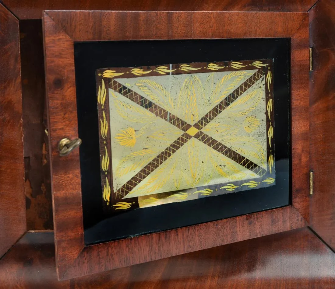 Early 19th Century American Bristol Walnut Case Wall Clock - 8
