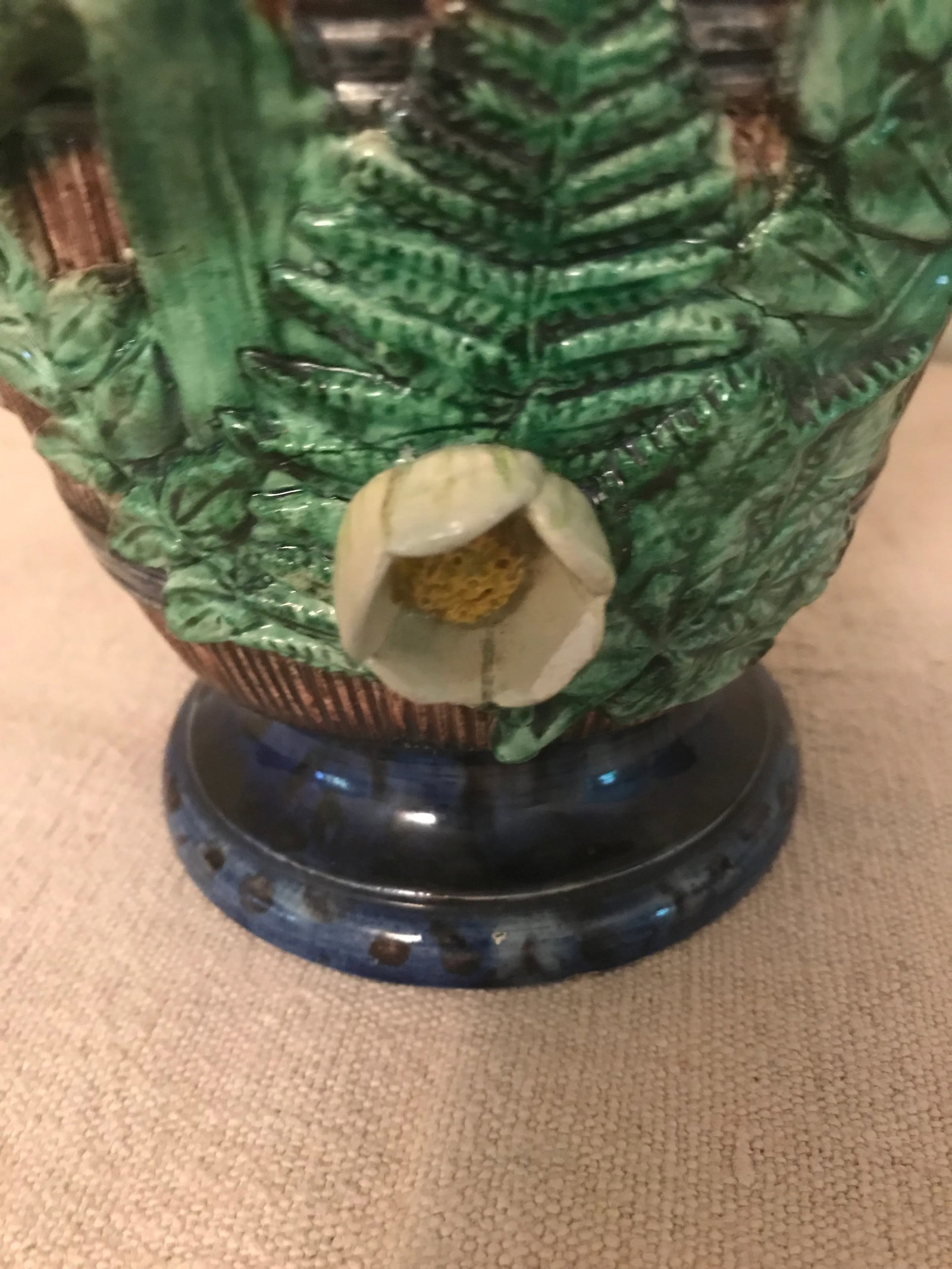 19th Century French Majolica Jardinieres - a Pair - 4