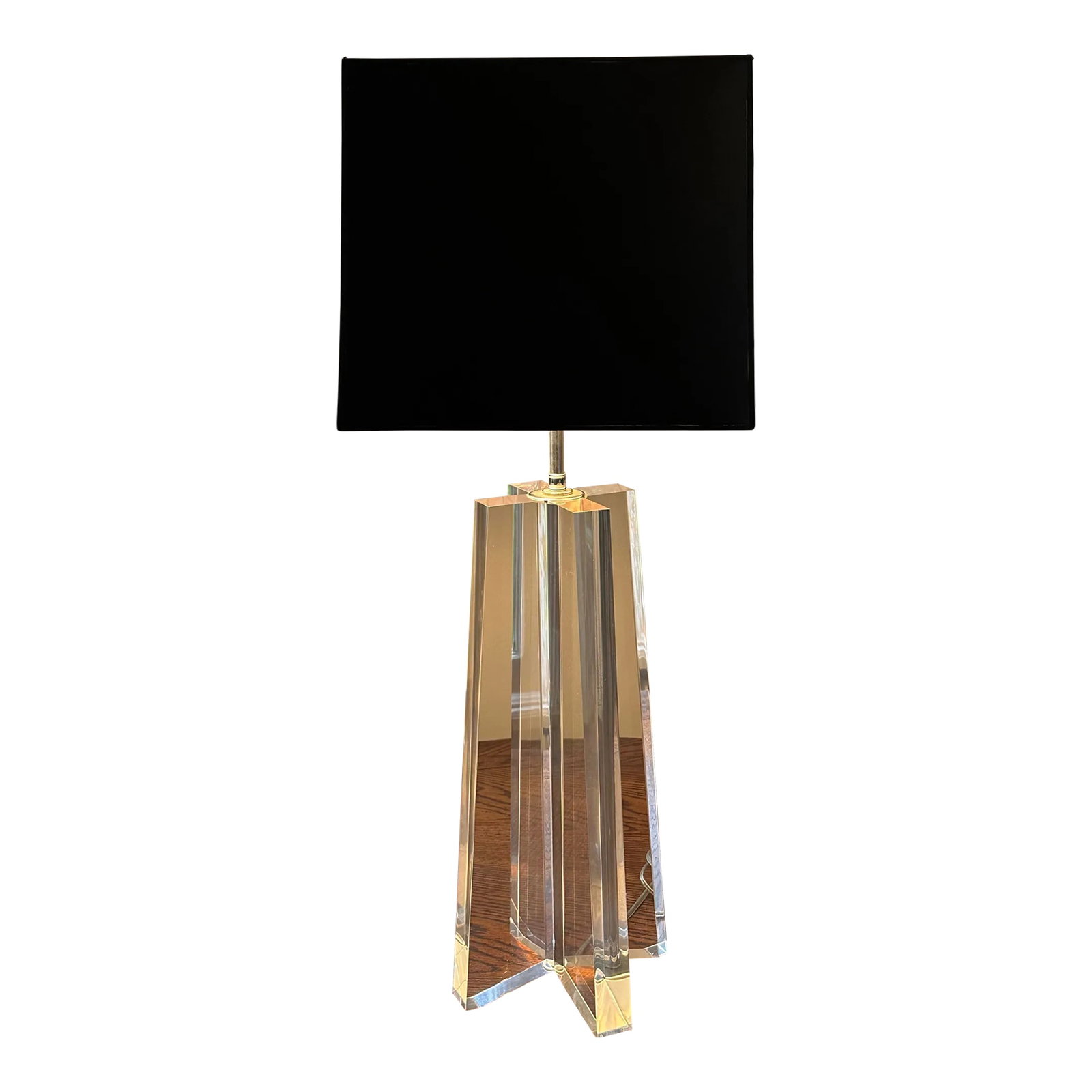 Rare Les Prismatique Lucite Table Lamp, Tall (1 of 12)