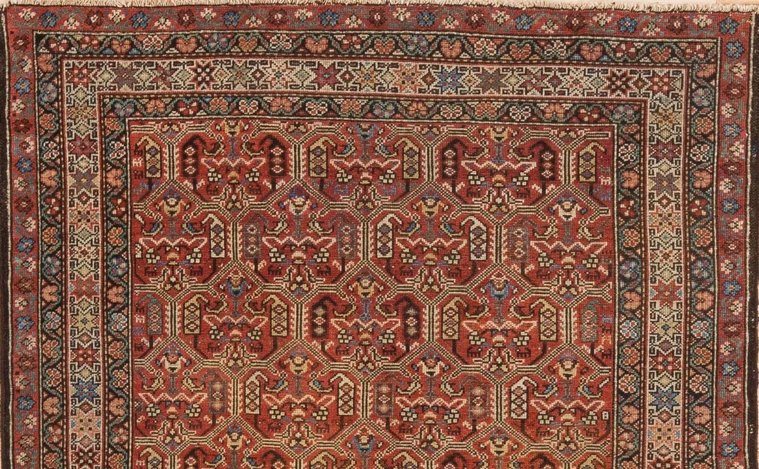 Late 19th Century Antique Malayer Rug- 3'7'' * 6'2'' - 2