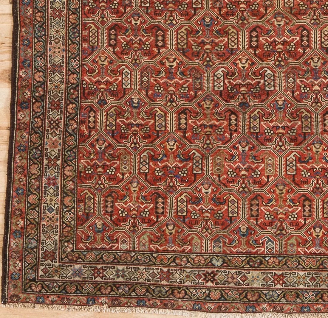 Late 19th Century Antique Malayer Rug- 3'7'' * 6'2'' - 3