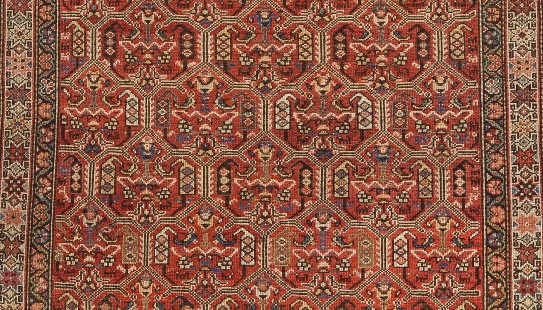 Late 19th Century Antique Malayer Rug- 3'7'' * 6'2'' - 6