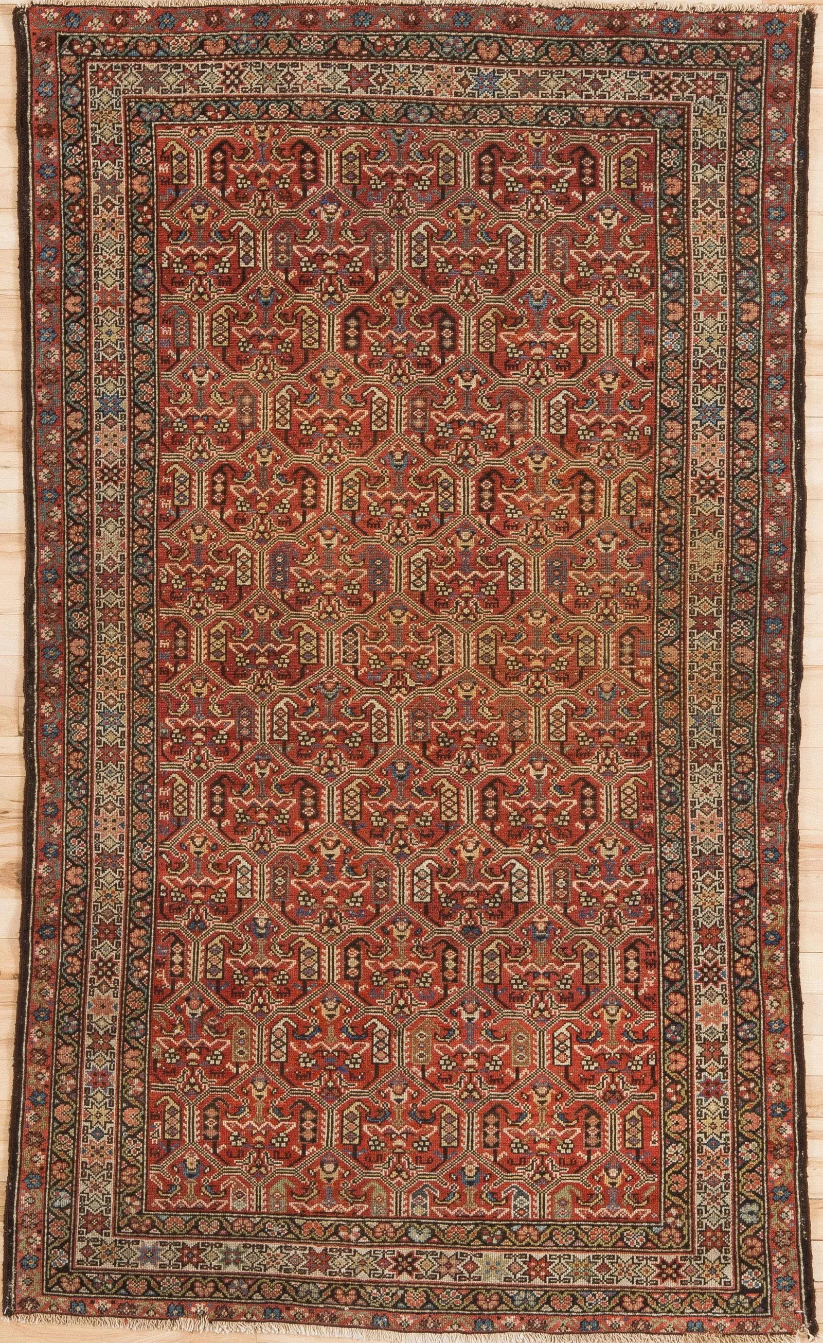 Late 19th Century Antique Malayer Rug- 3'7'' * 6'2'' - 7