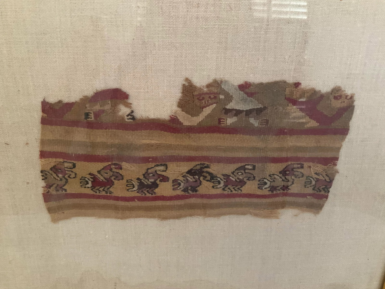 Pre Columbian Chimu Textile Framed - 2