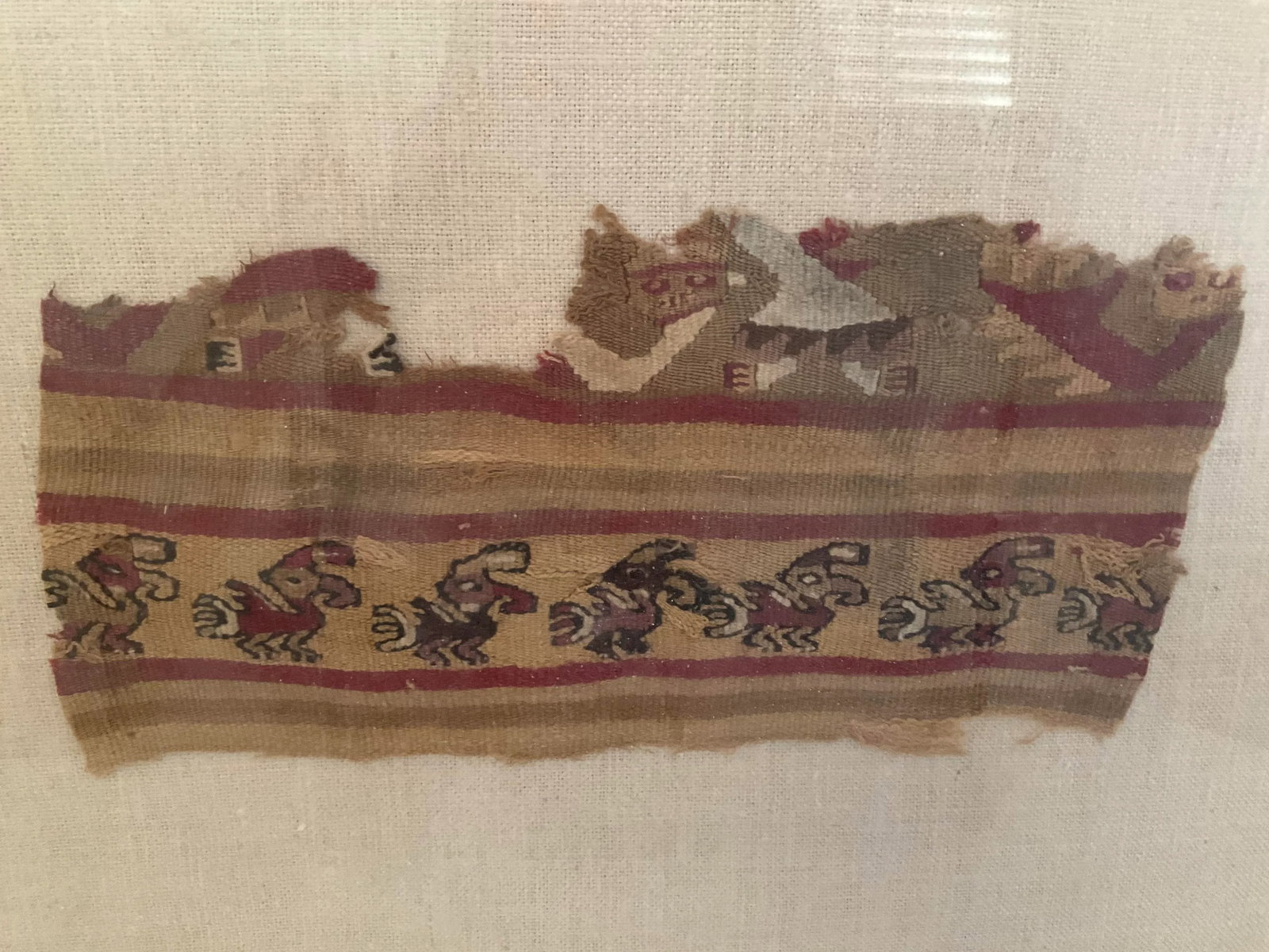 Pre Columbian Chimu Textile Framed - 3