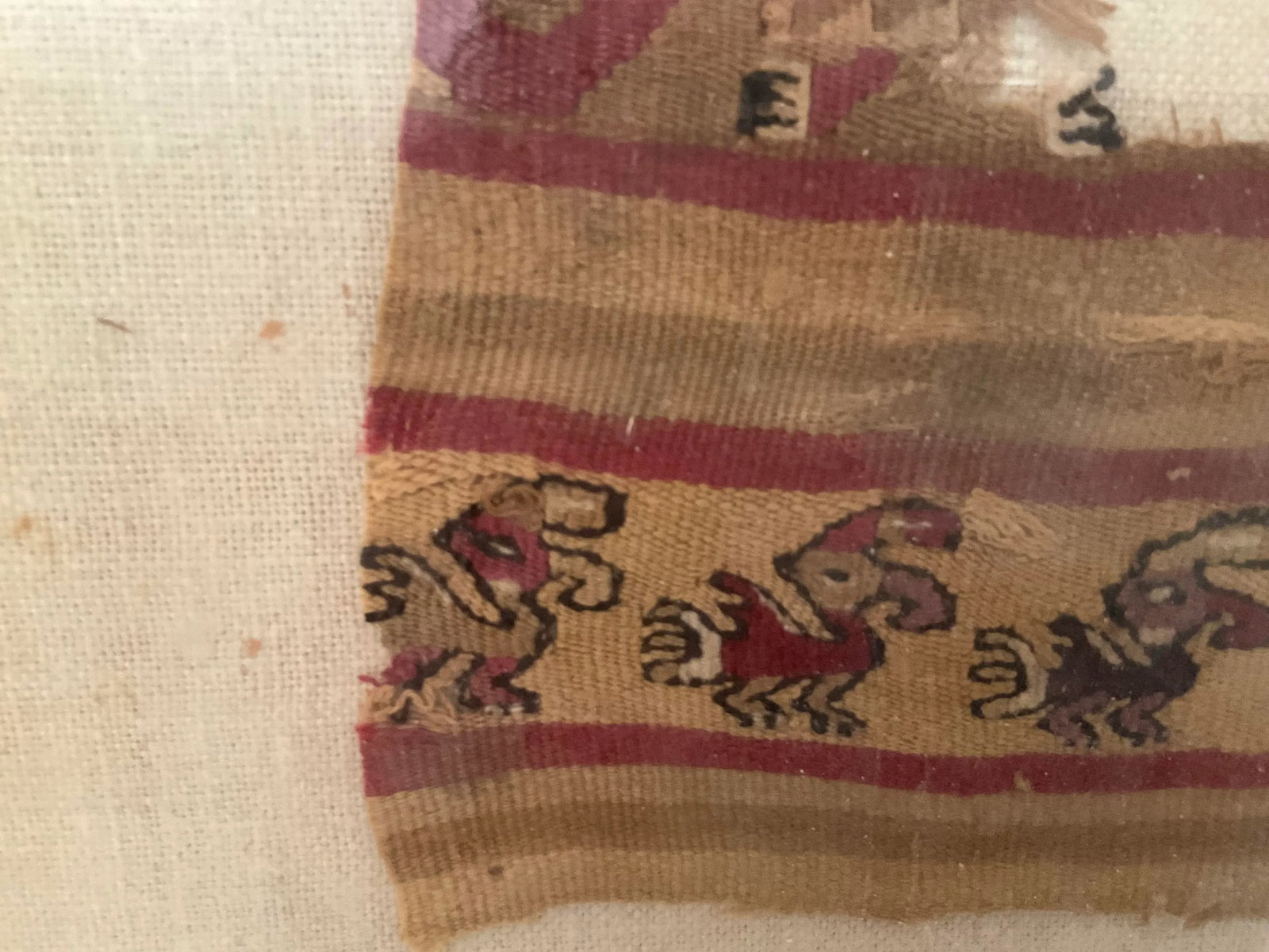 Pre Columbian Chimu Textile Framed - 4