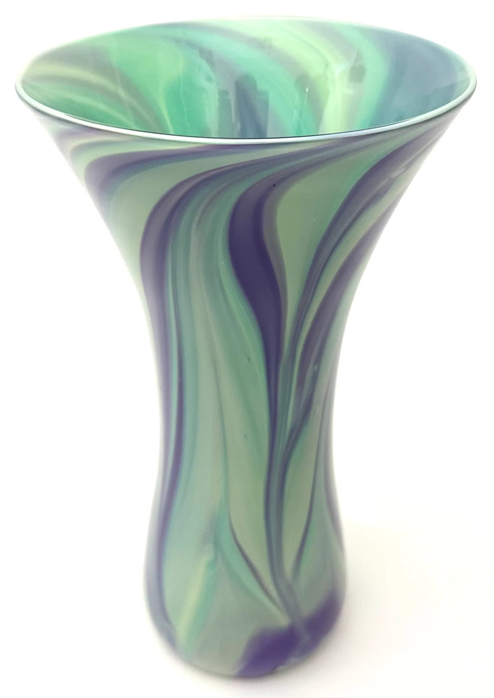 Opaque Art Glass Vase Handblown by Glass Artist Michael Egan, 2004 - 2