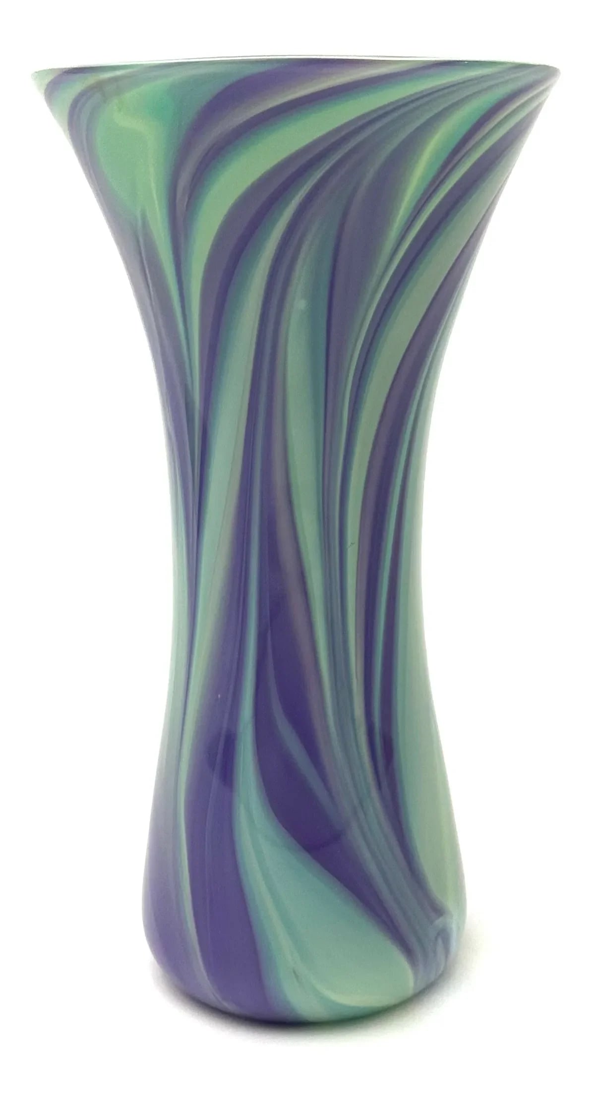 Opaque Art Glass Vase Handblown by Glass Artist Michael Egan, 2004 - 3