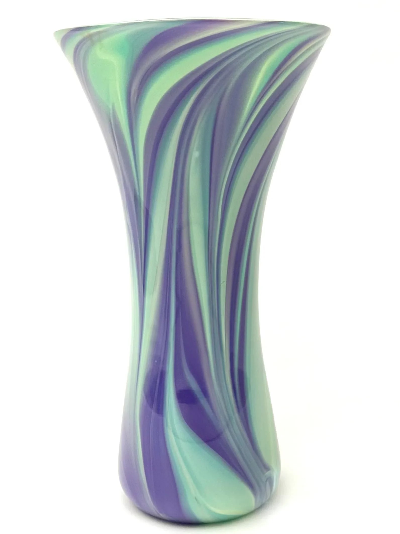 Opaque Art Glass Vase Handblown by Glass Artist Michael Egan, 2004 - 4