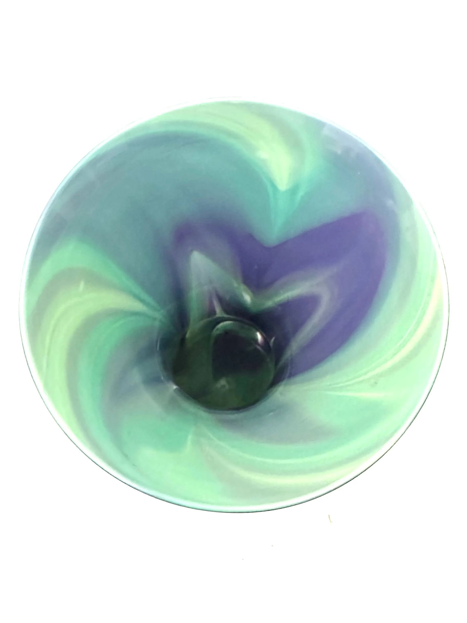Opaque Art Glass Vase Handblown by Glass Artist Michael Egan, 2004 - 5