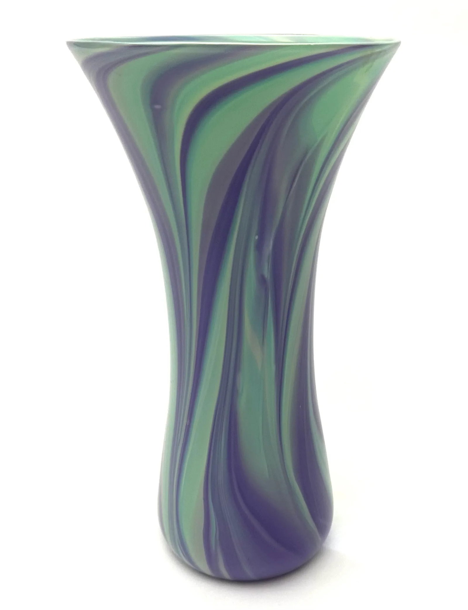 Opaque Art Glass Vase Handblown by Glass Artist Michael Egan, 2004 - 6