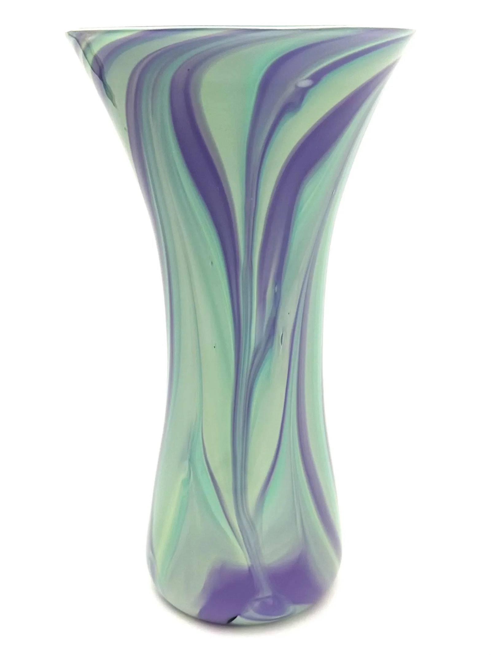 Opaque Art Glass Vase Handblown by Glass Artist Michael Egan, 2004 - 7