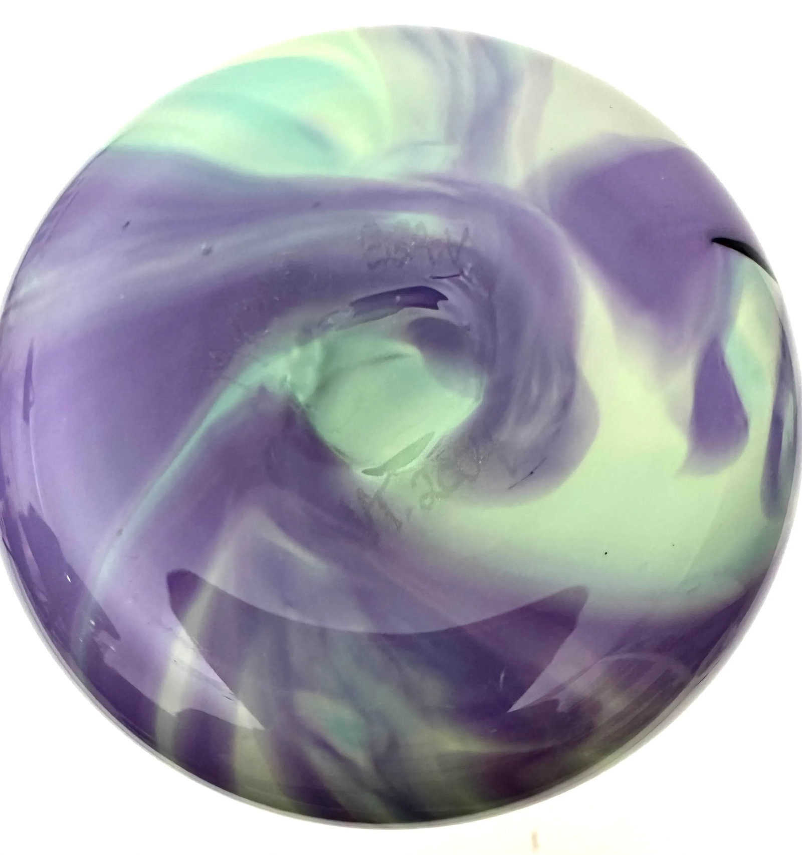 Opaque Art Glass Vase Handblown by Glass Artist Michael Egan, 2004 - 8