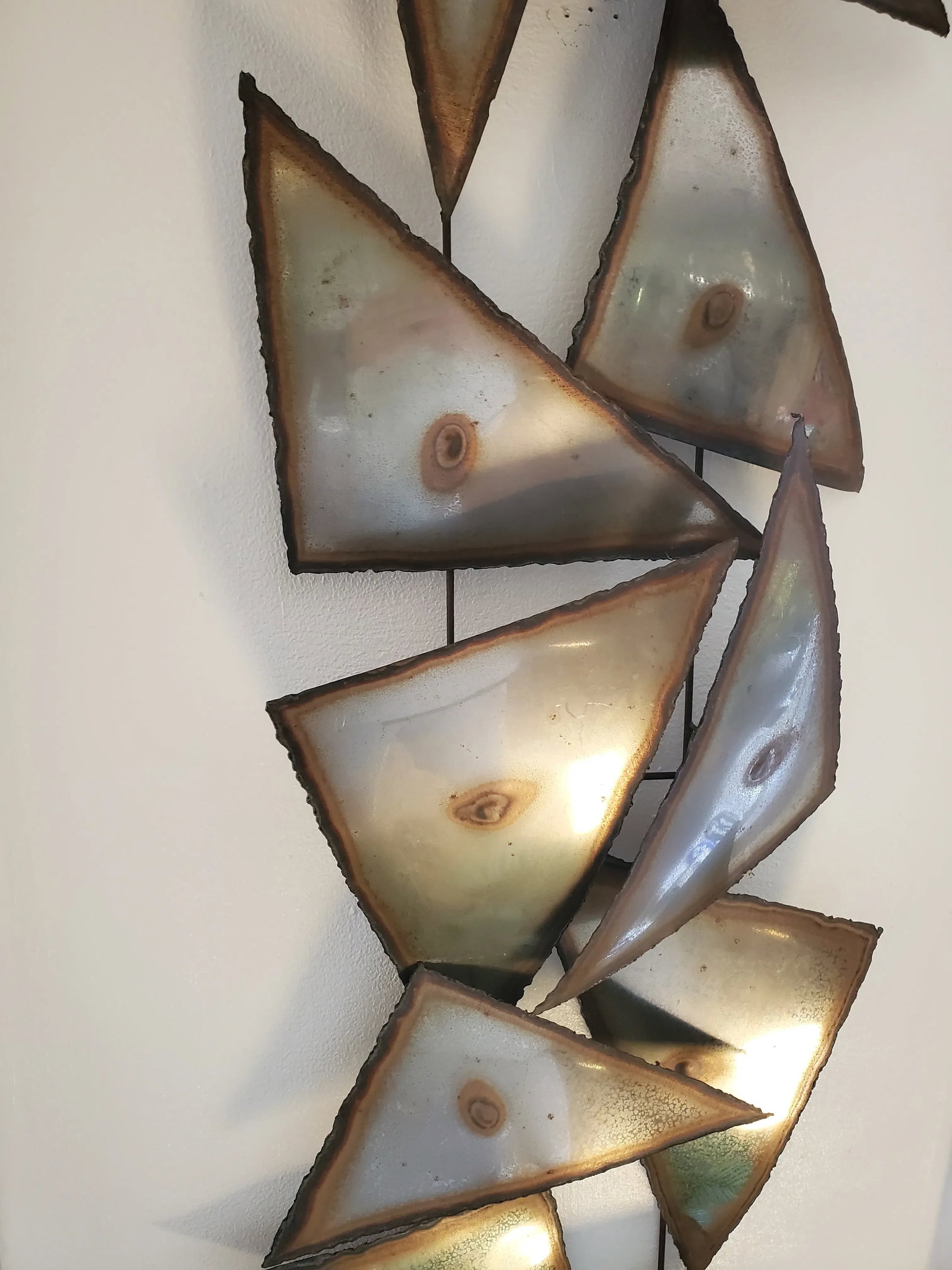 Vintage Mid Century Modern Art Brutalist Designer Wall Sculpture - 4