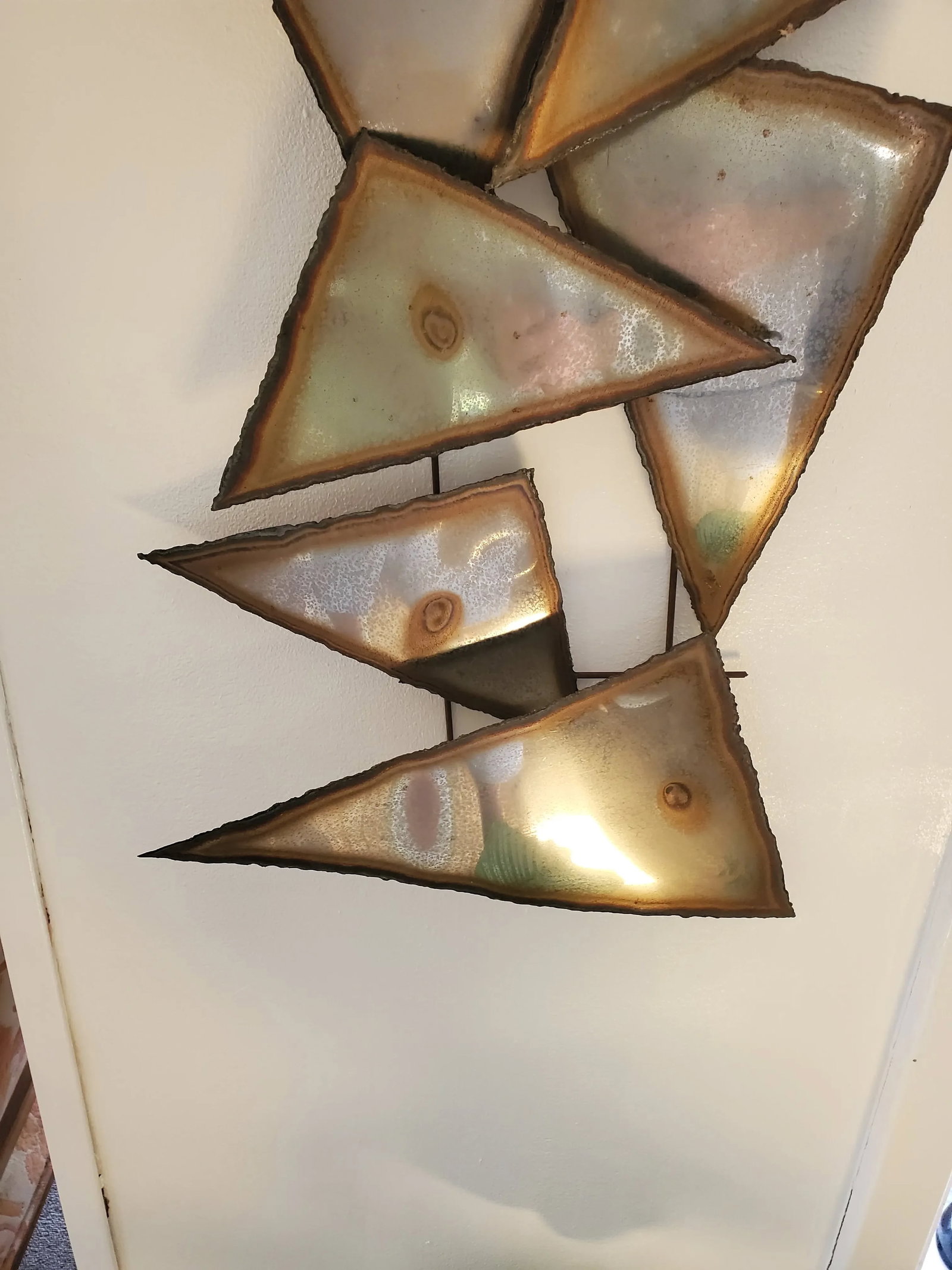 Vintage Mid Century Modern Art Brutalist Designer Wall Sculpture - 5