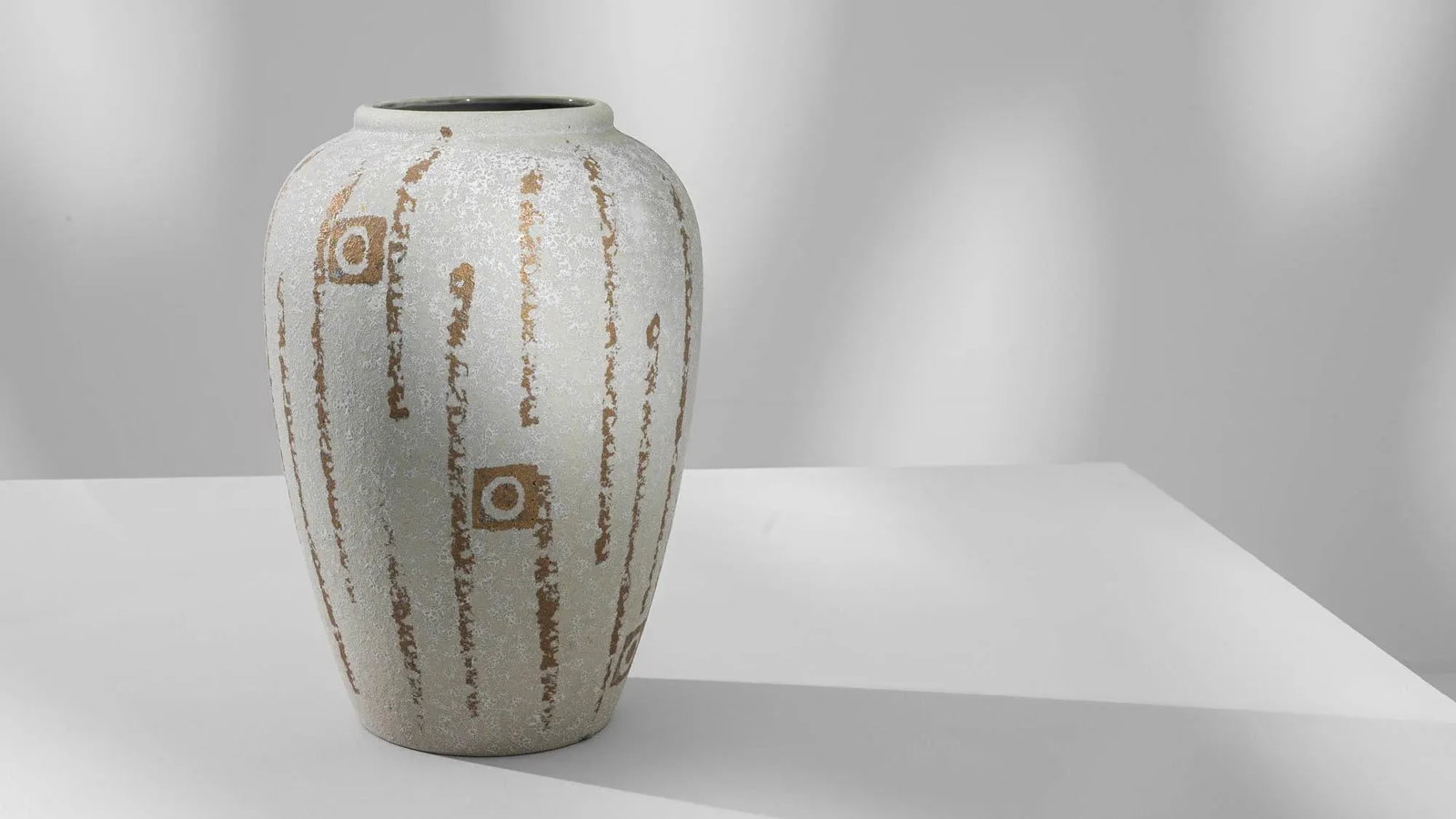 1960s German "W. Germany" Ceramic Vase - 3