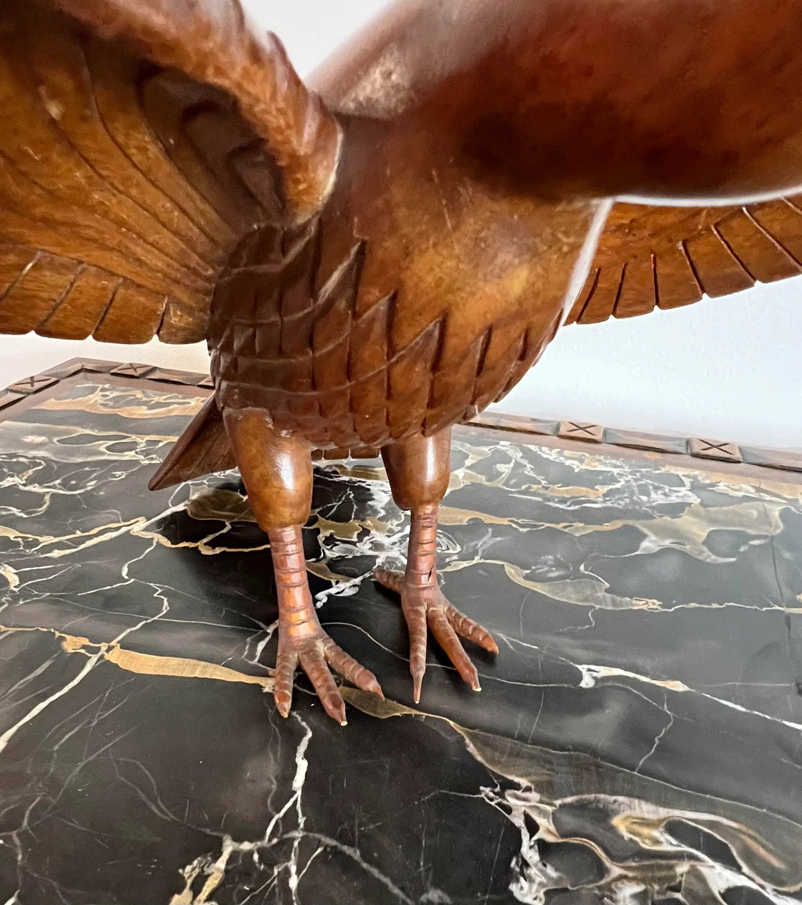 Vintage Falcon Wood Carving - 6