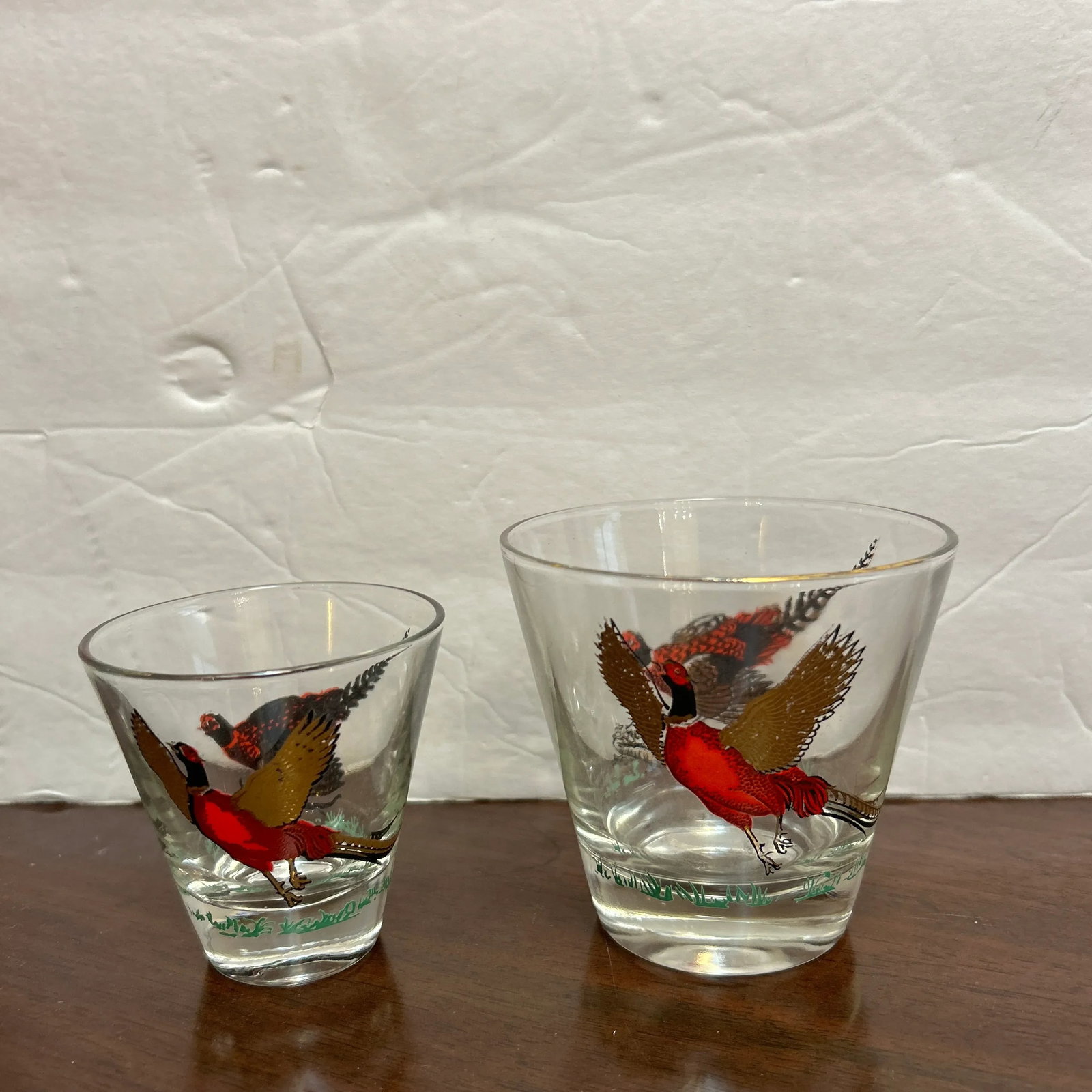 Mid Century Modern Wilderness Glass Cocktail Pitcher and Glasses Set of 12 Pieces - 7