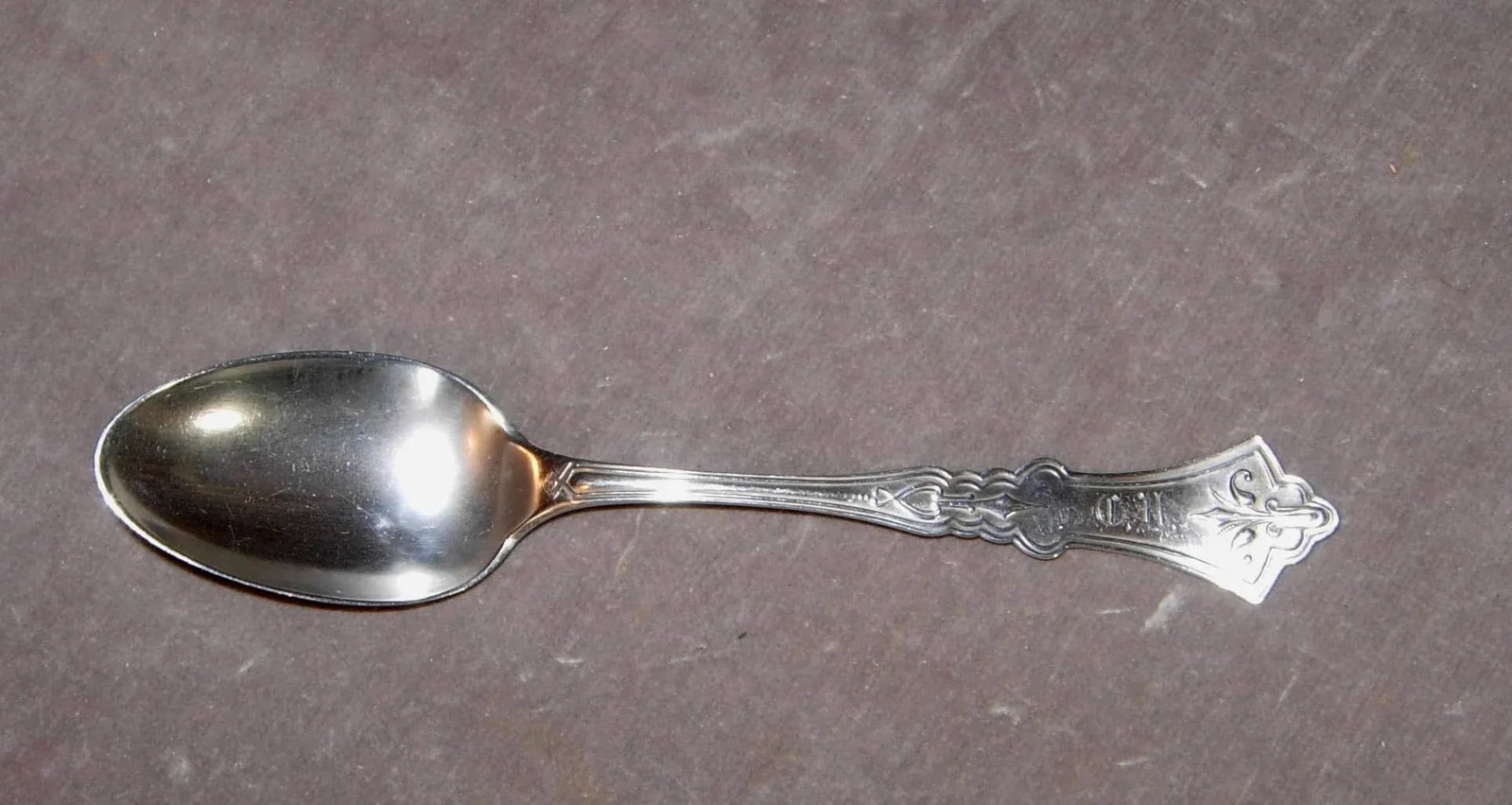 Mid 19th Century A. C. Benedict Coin Silver Teaspoons- Set of 12 - 3