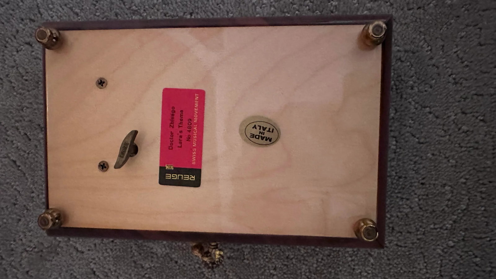 1980s Vintage Stilnovo Intarsi Sorrento Music Box - 11