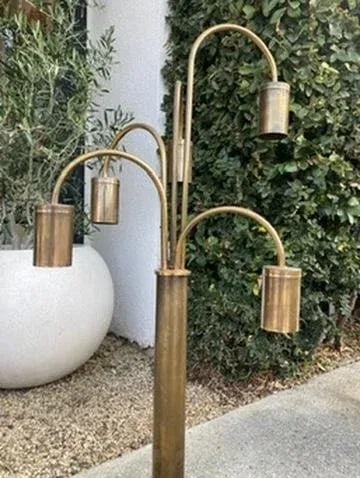 Vintage Brass Table Lamp - 12