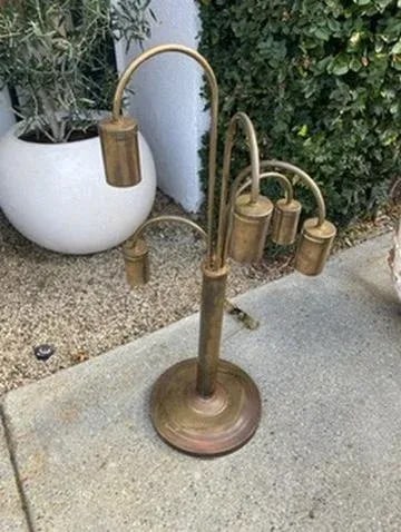 Vintage Brass Table Lamp - 3