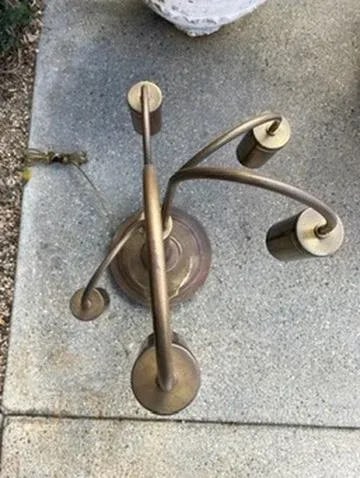 Vintage Brass Table Lamp - 6