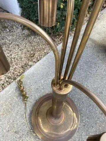 Vintage Brass Table Lamp - 7