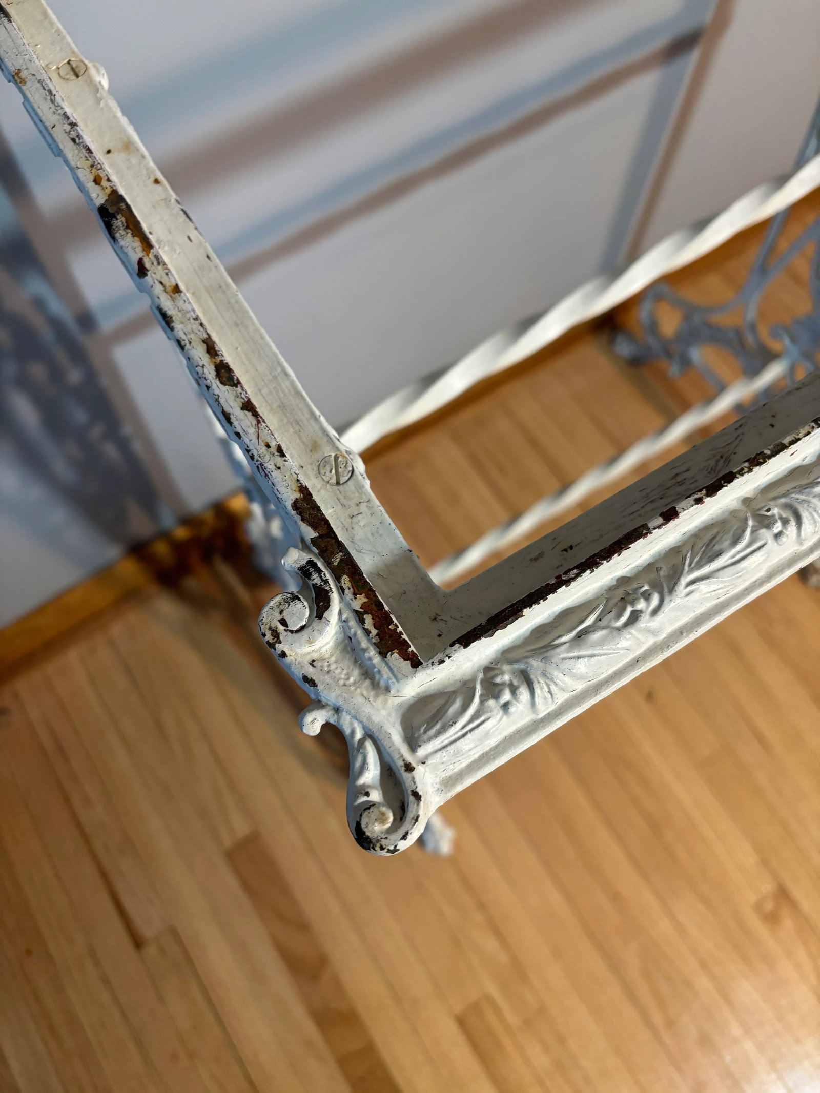 Early 20th Century Victorian French Wrought Iron Plant Stand Base Ornate - 7
