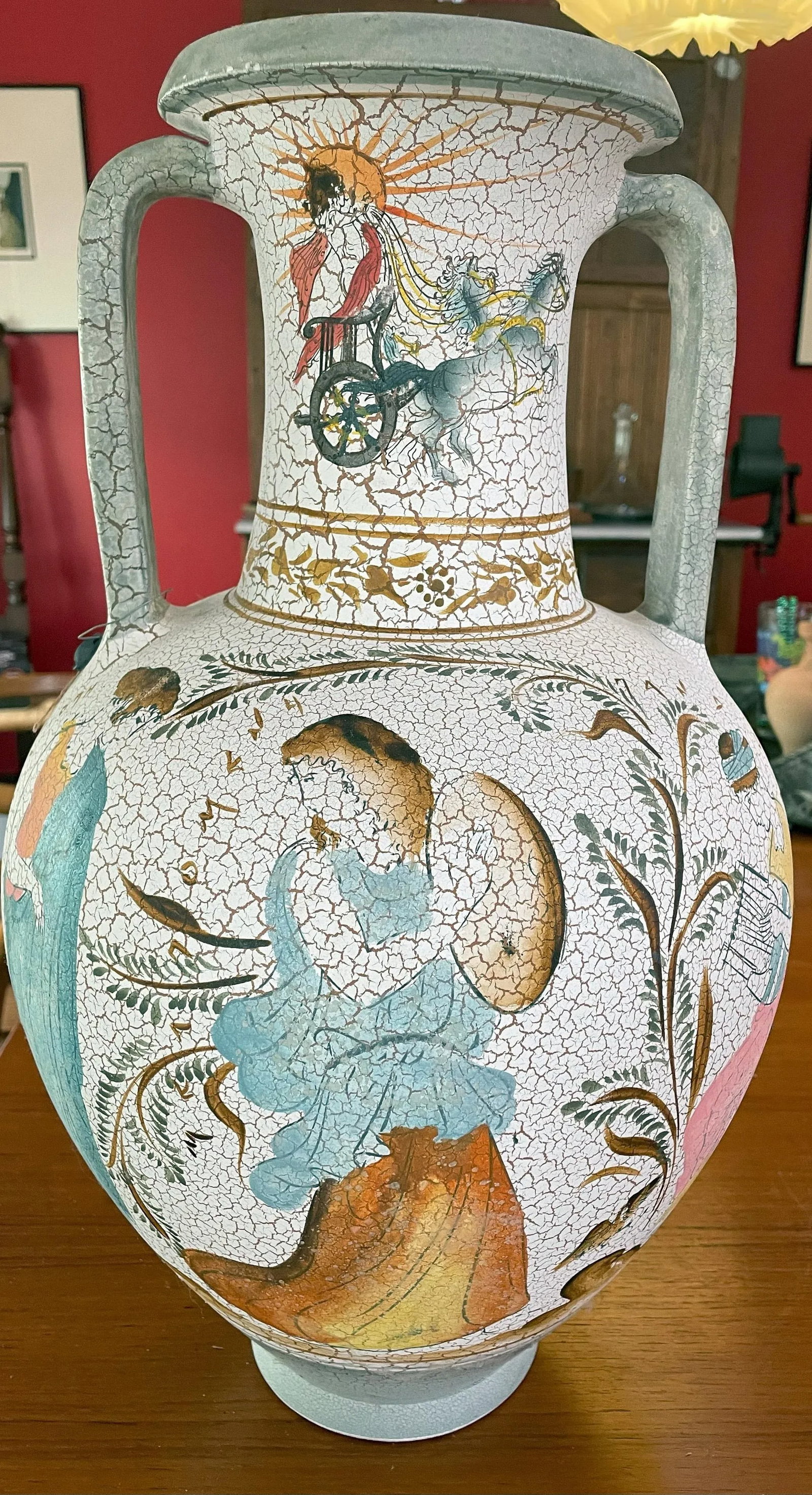 Late 20th Century Tall Greek Museum Reproduction Vase - 2