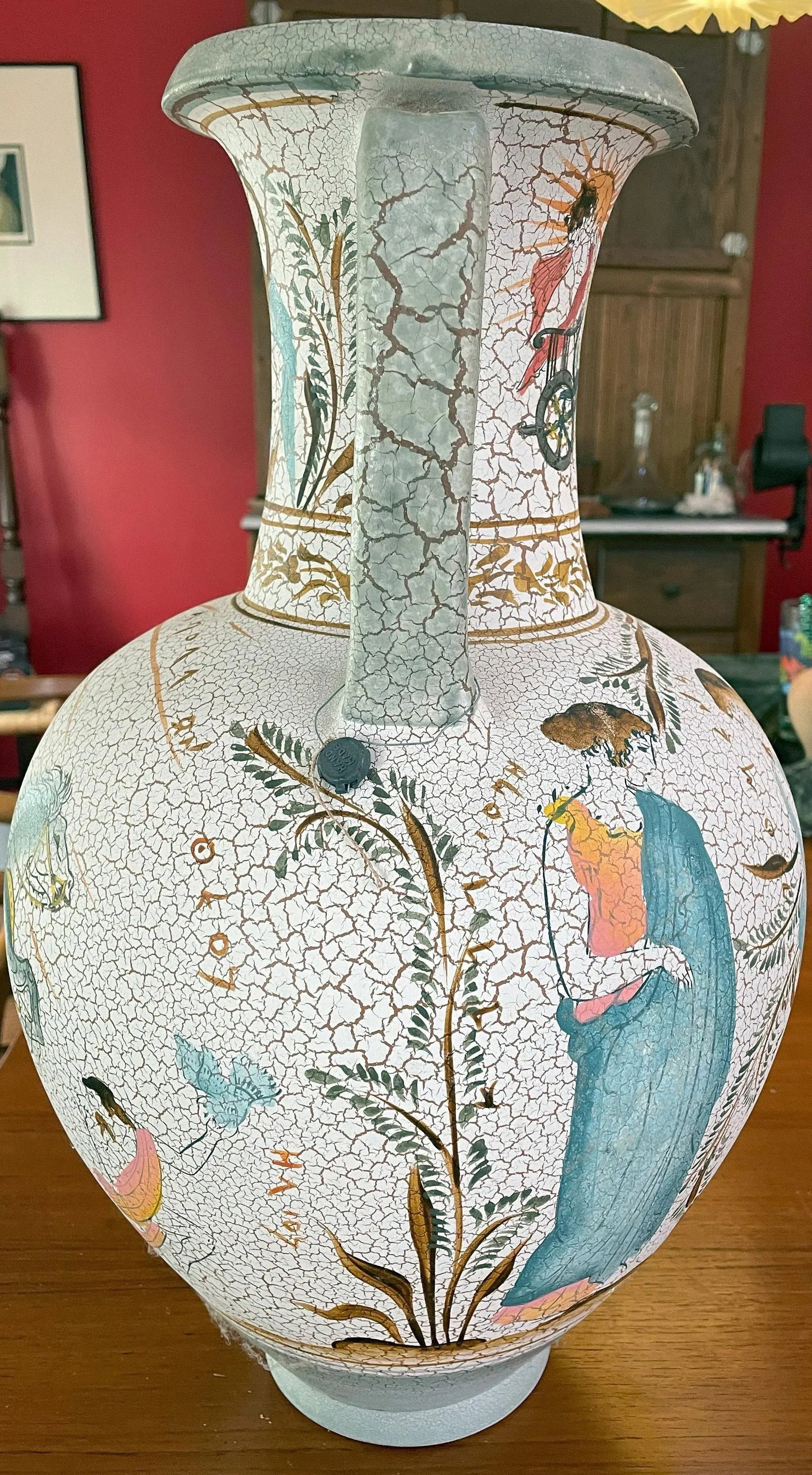 Late 20th Century Tall Greek Museum Reproduction Vase - 3