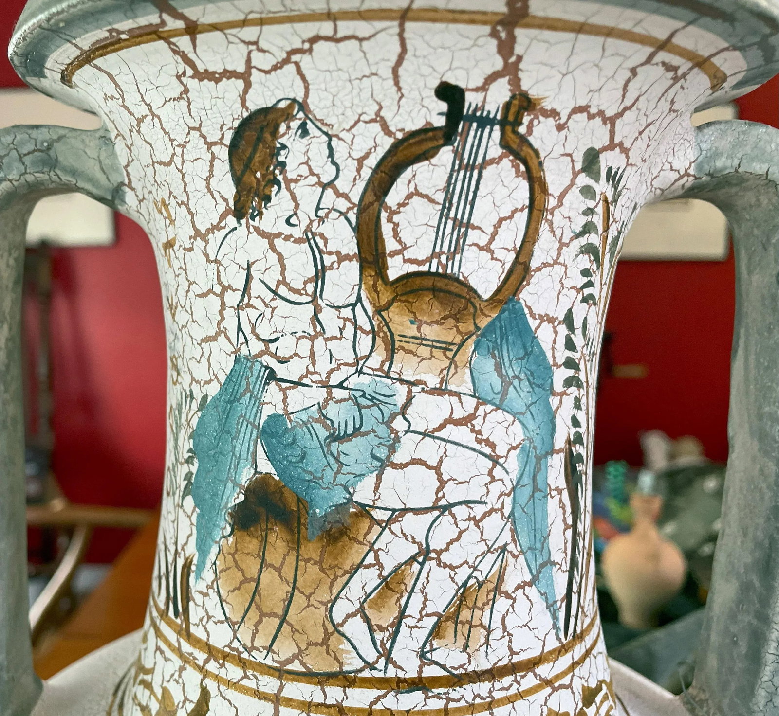 Late 20th Century Tall Greek Museum Reproduction Vase - 7